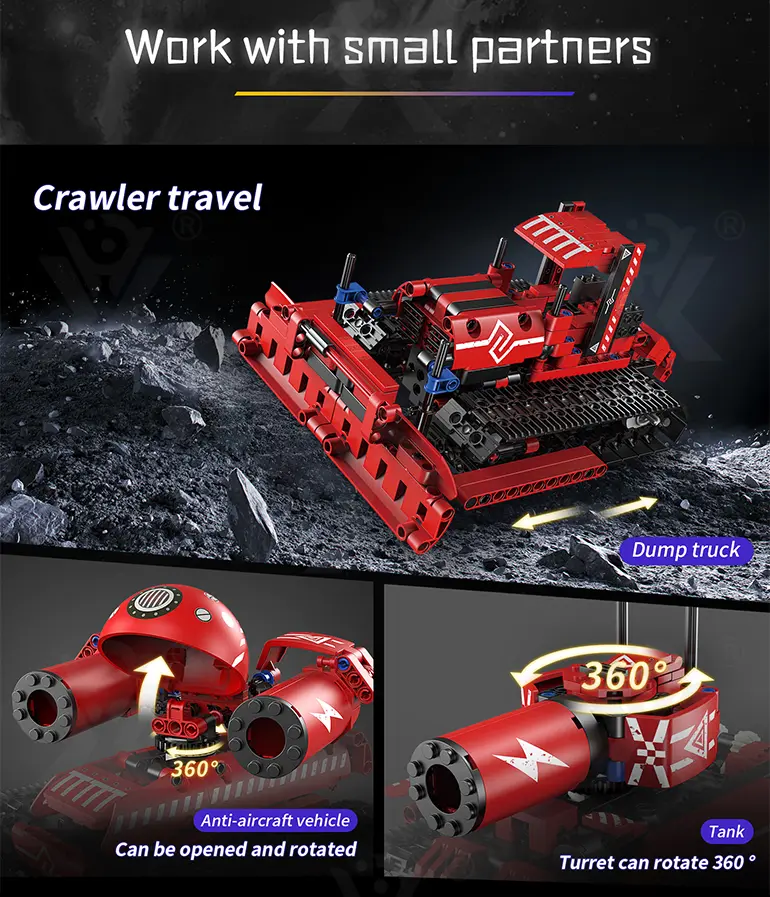 5-in-1 Programming Electric Robot with RC/APP Control & Transformable Models (TB-4156875) — illustrated product details, panel 3