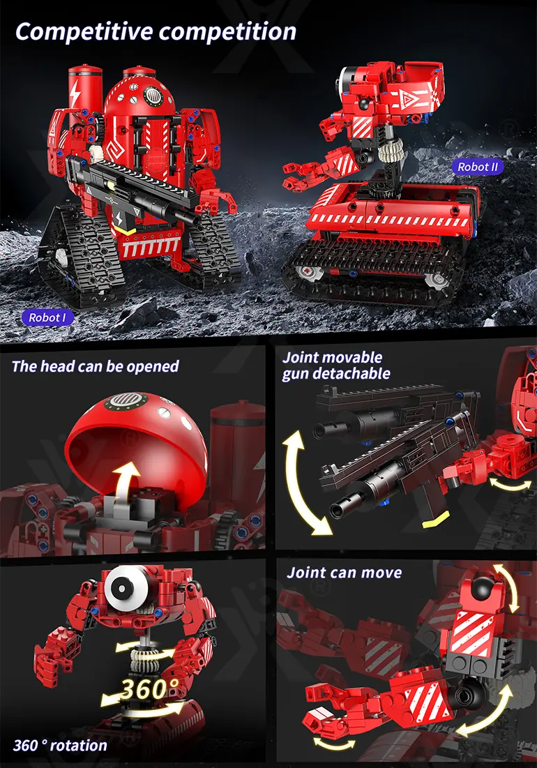 5-in-1 Programming Electric Robot with RC/APP Control & Transformable Models (TB-4156875) — illustrated product details, panel 4