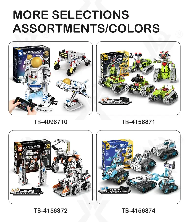 5-in-1 Programming Electric Robot with RC/APP Control & Transformable Models (TB-4156875) — illustrated product details, panel 8