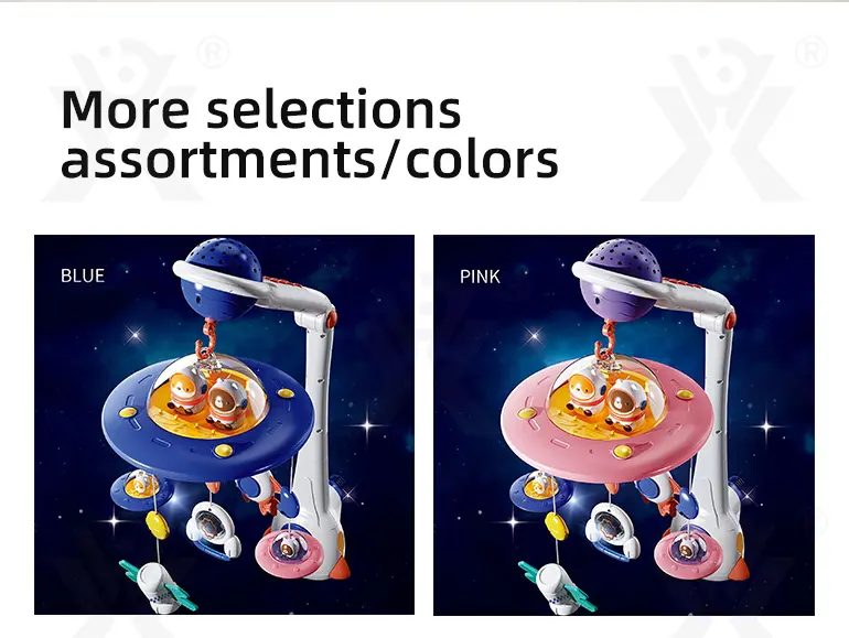 Soothing Space Bed Bell with Star Projection, Music, and Rotating Pendant (TB-4118887) — illustrated product details, panel 11