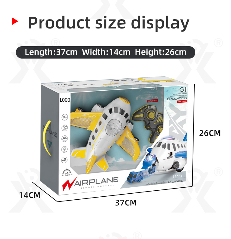 Aircraft Toy with RC Drive & One-Click Launch (TB-4305649) — illustrated product details, panel 7