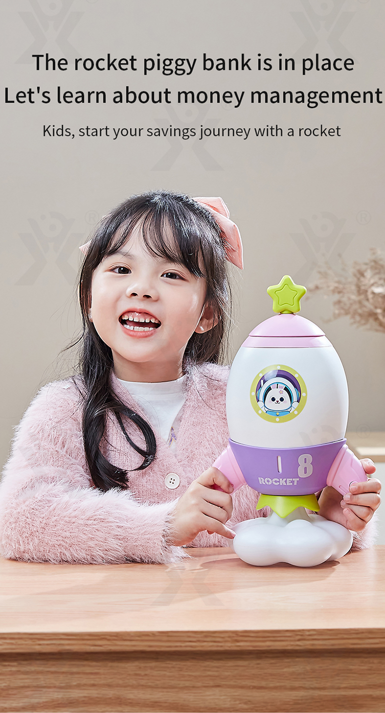 Rocket Piggy Bank Toy with Night Light (TB-4007537) — illustrated product details, panel 4