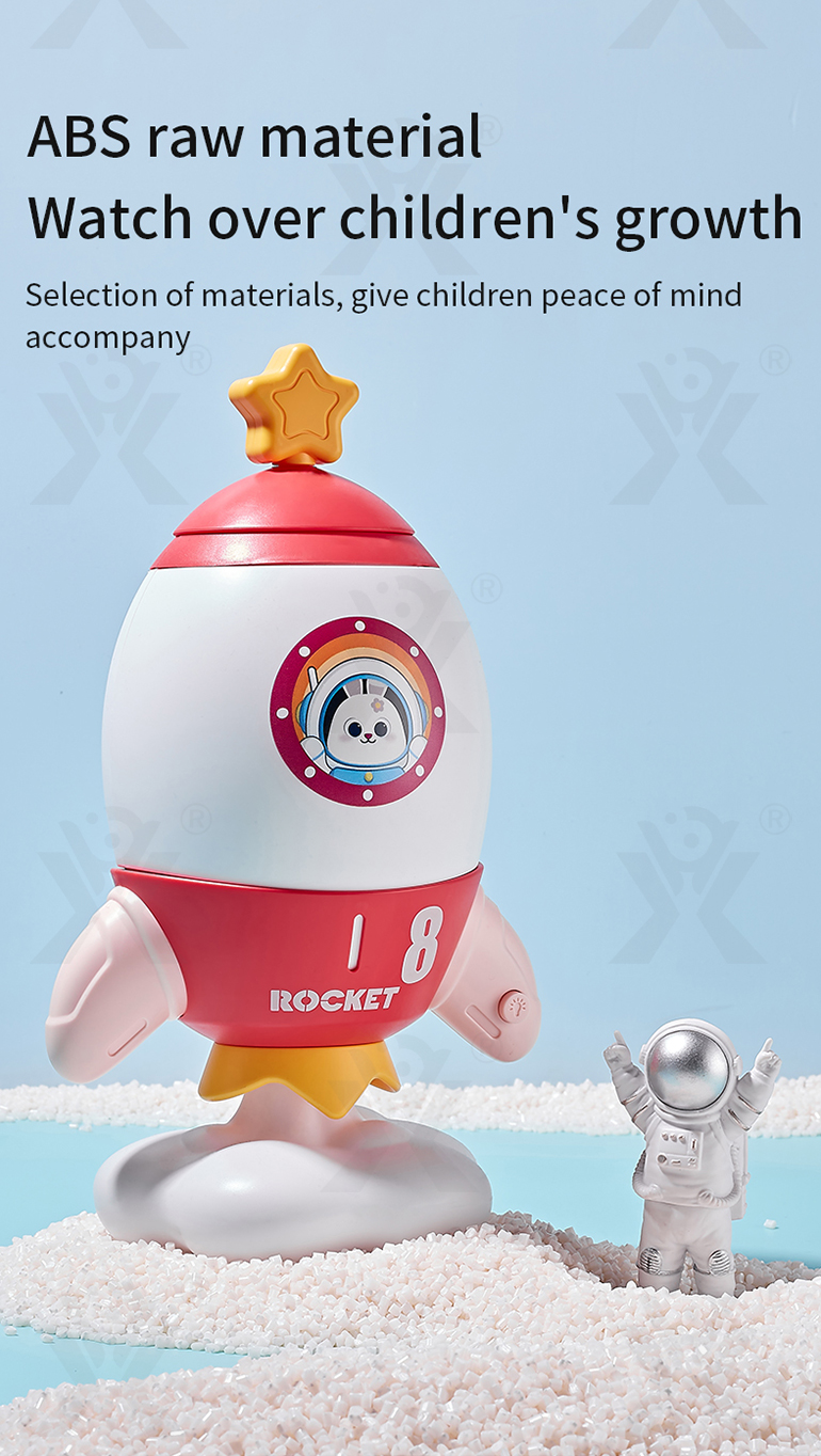 Rocket Piggy Bank Toy with Night Light (TB-4007537) — illustrated product details, panel 8