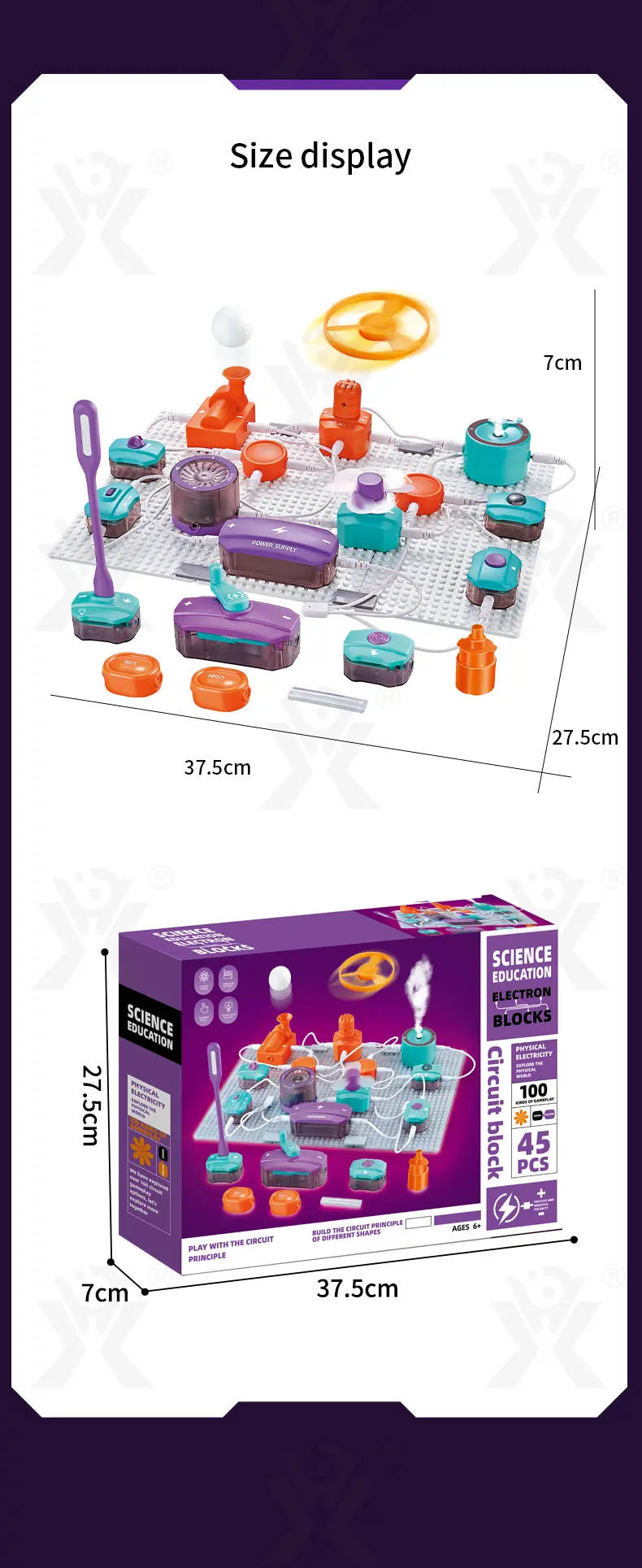 Electronic Bricks With 100+ Circuit Experiments (TB-4124842) — illustrated product details, panel 14