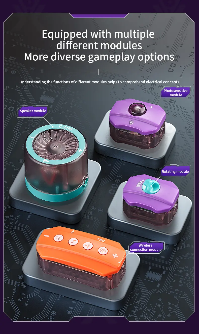 Electronic Bricks With 100+ Circuit Experiments (TB-4124842) — illustrated product details, panel 6