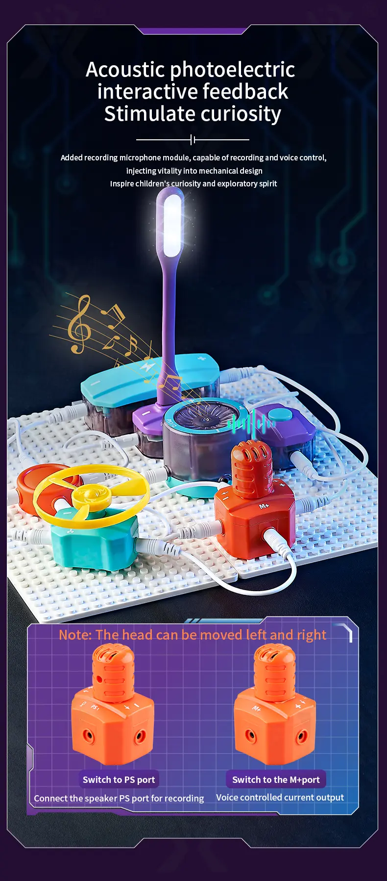 Electronic Bricks With 100+ Circuit Experiments (TB-4124842) — illustrated product details, panel 8
