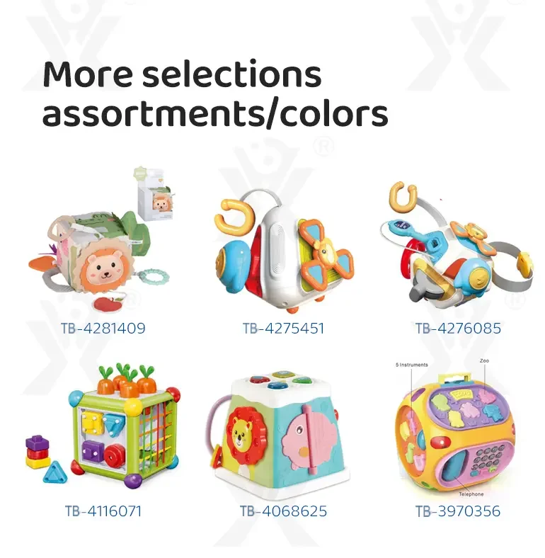 7-in-1 Activity Cube Seven Facet Toy with Music, Shapes, and Interactive Play (TB-4189190) — illustrated product details, panel 8