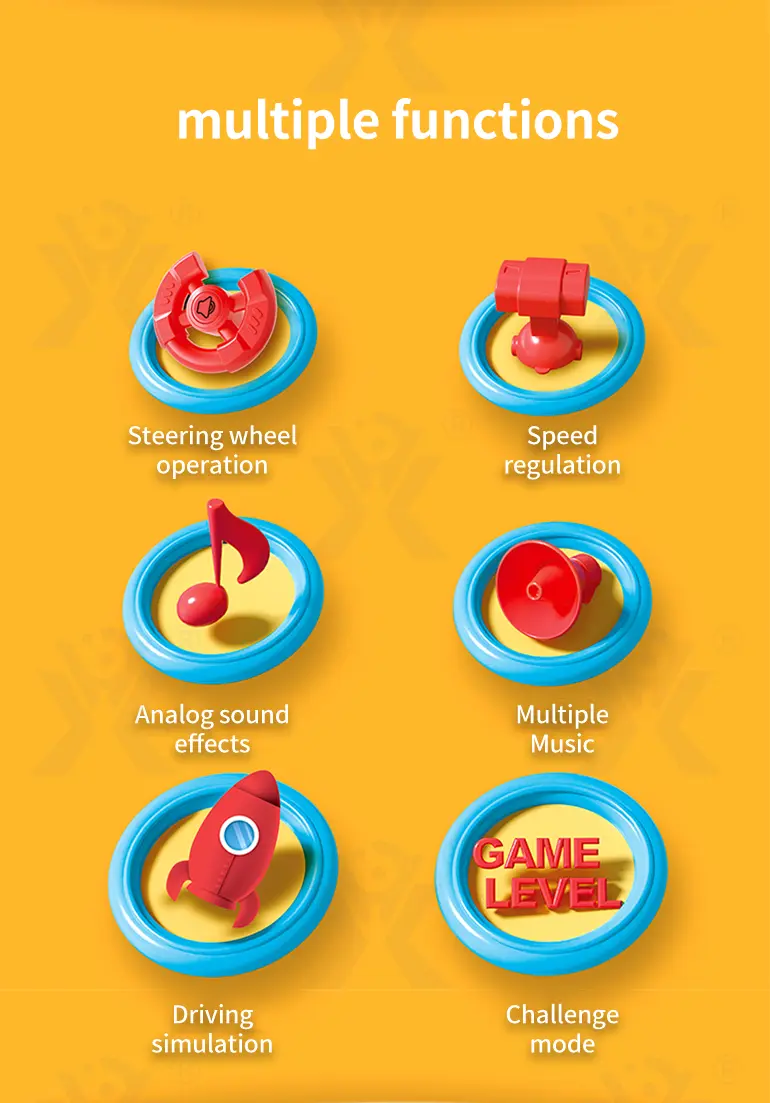 2-in-1 Space Car Game Machine Toy with Lights, Sounds, and Dual Charging Options (TB-4024131) — illustrated product details, panel 2