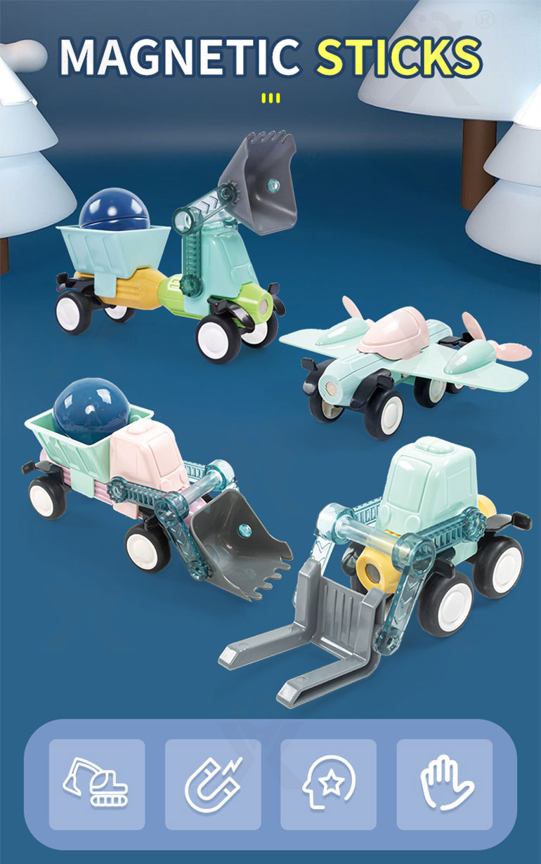 Magnetic Building Block Toys (TB-4007320) — illustrated product details, panel 1