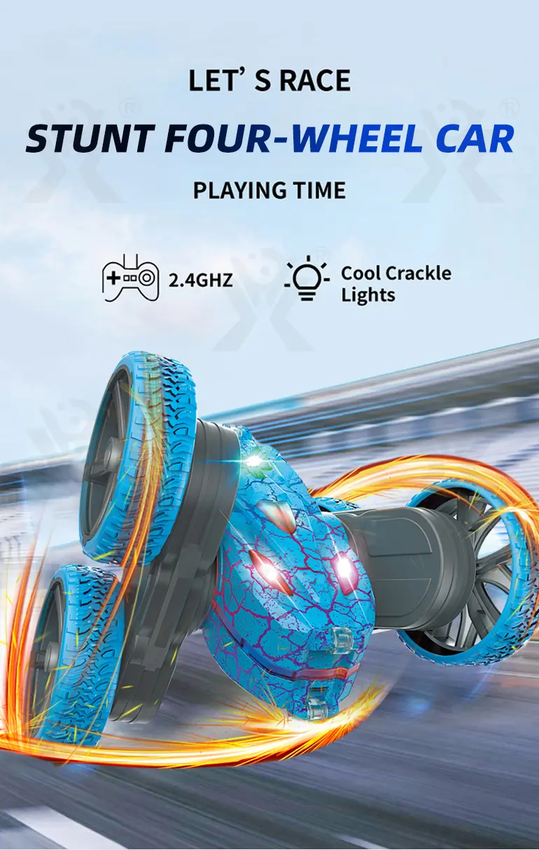 All-Terrain RC Stunt Car (TB-4436463) — illustrated product details, panel 1