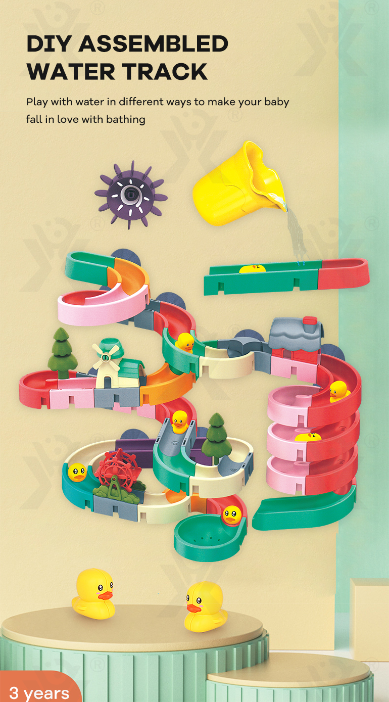 Water Play Track Toy For Fun Bath Time (TB-3989188) — illustrated product details, panel 1