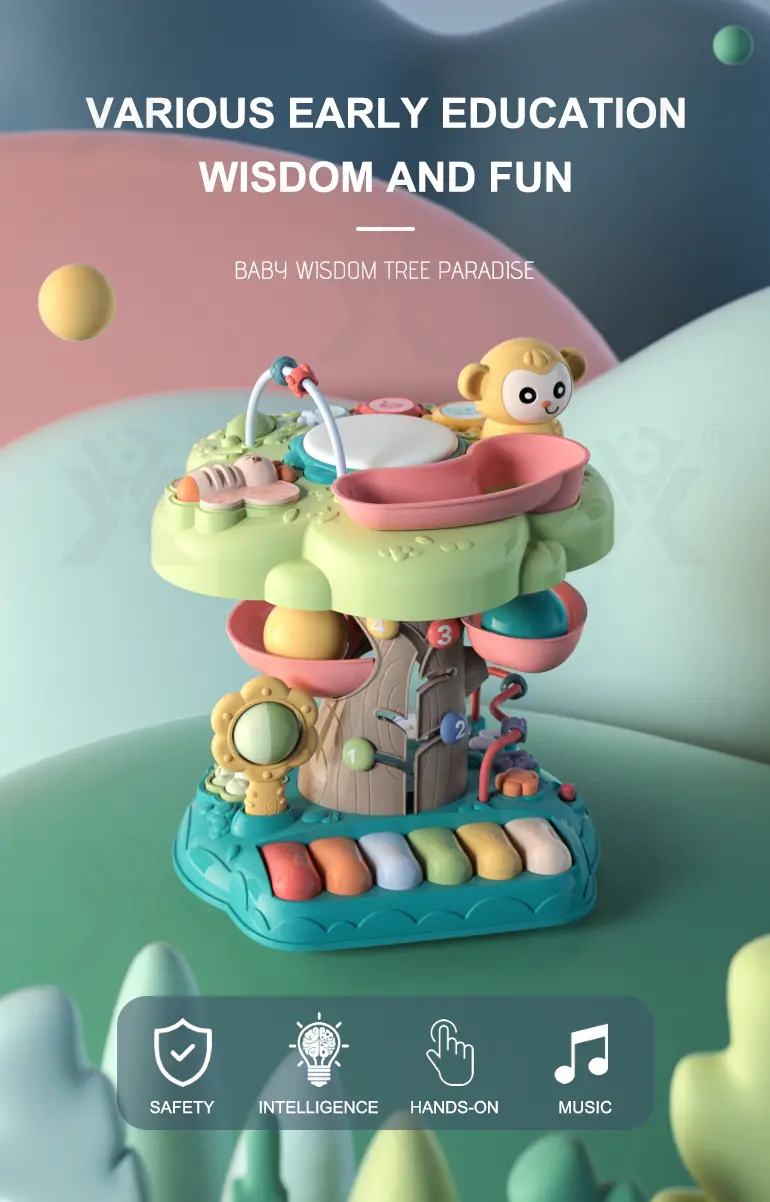 Wisdom Tree Toy With Multi-functions (TB-2118090) — illustrated product details, panel 1