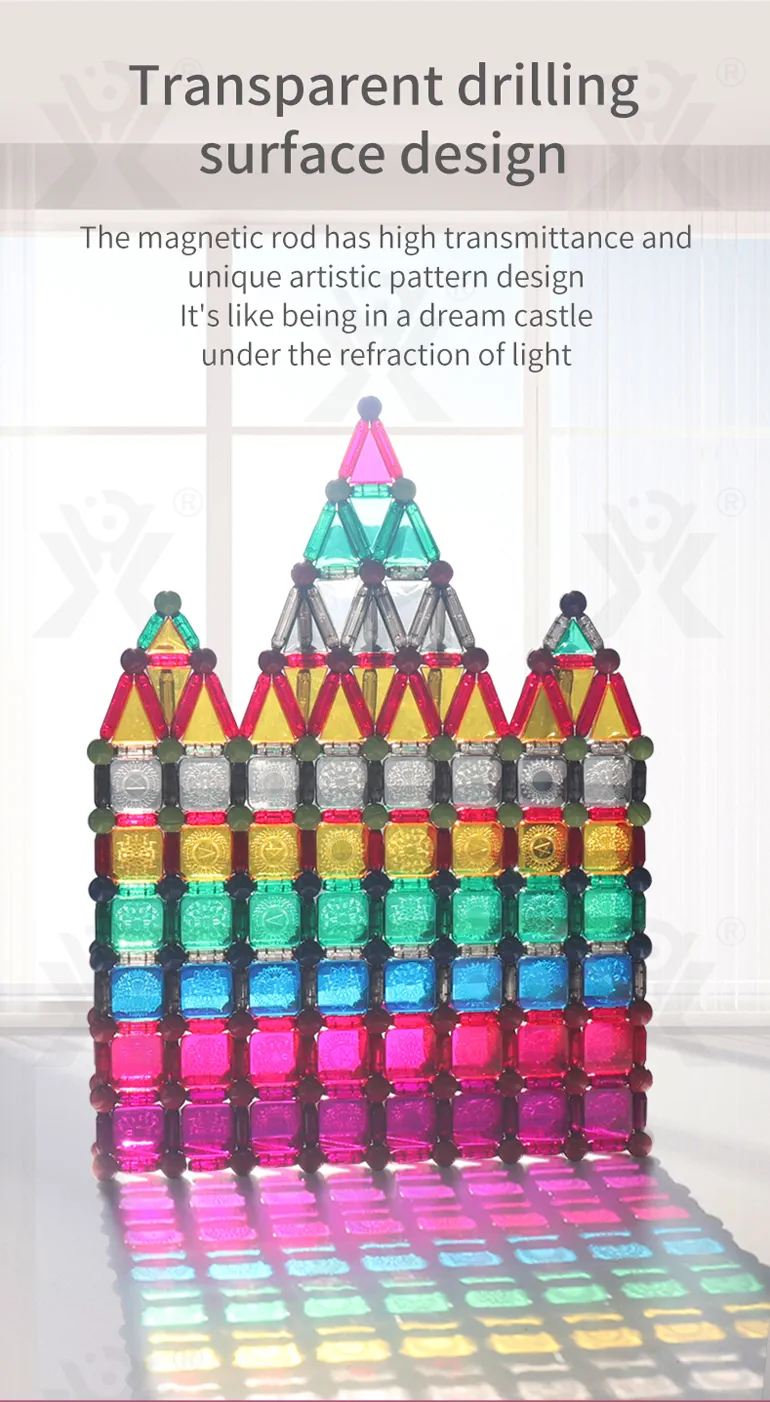 Magnetic Toy with Color Window and Romote-Controlled Light (TB-3995279) — illustrated product details, panel 1