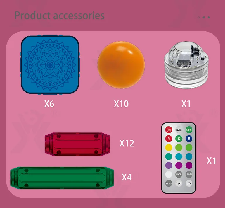 Magnetic Toy with Color Window and Romote-Controlled Light (TB-3995279) — illustrated product details, panel 2