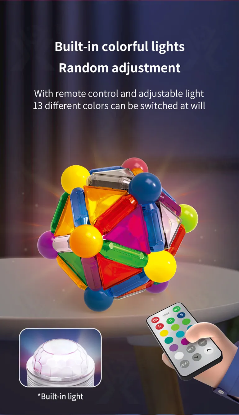 Magnetic Toy with Color Window and Romote-Controlled Light (TB-3995279) — illustrated product details, panel 5