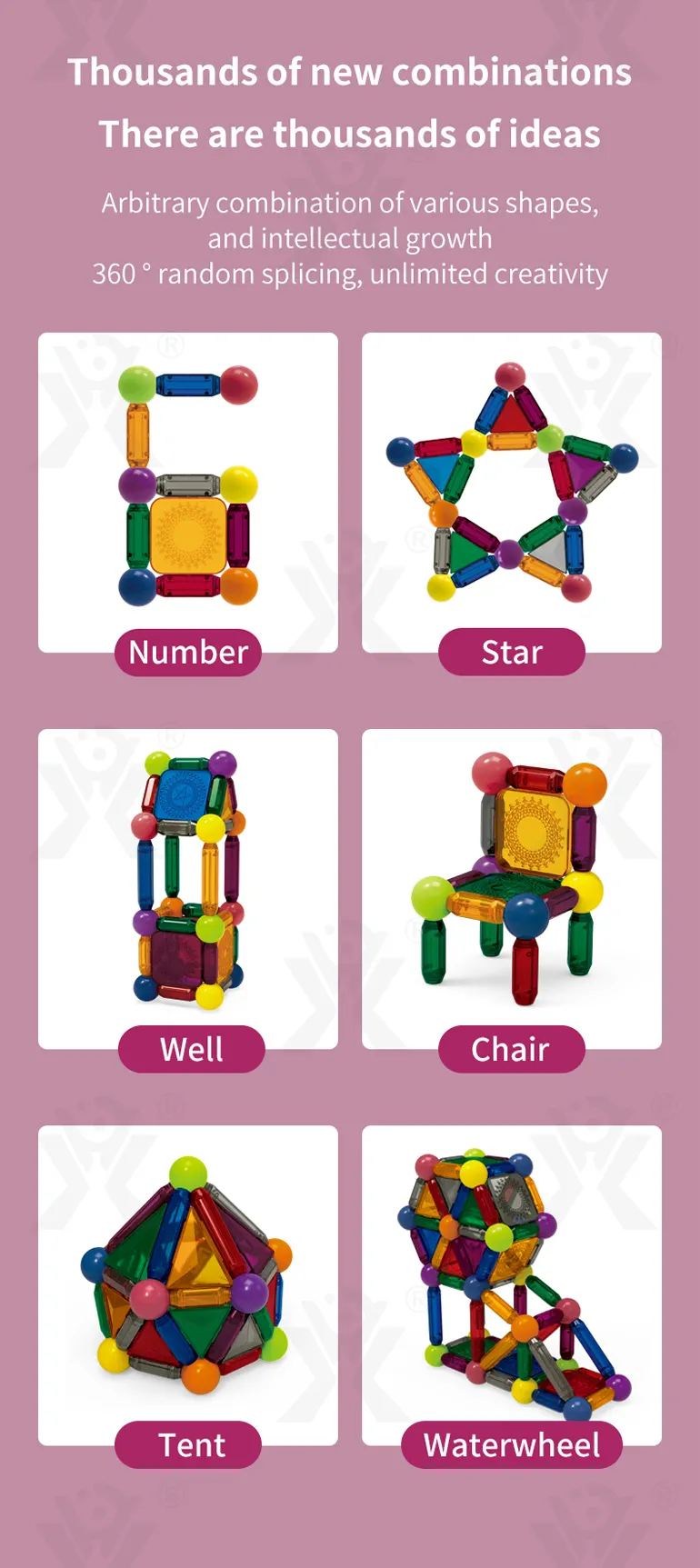 Magnetic Toy with Color Window and Romote-Controlled Light (TB-3995279) — illustrated product details, panel 7