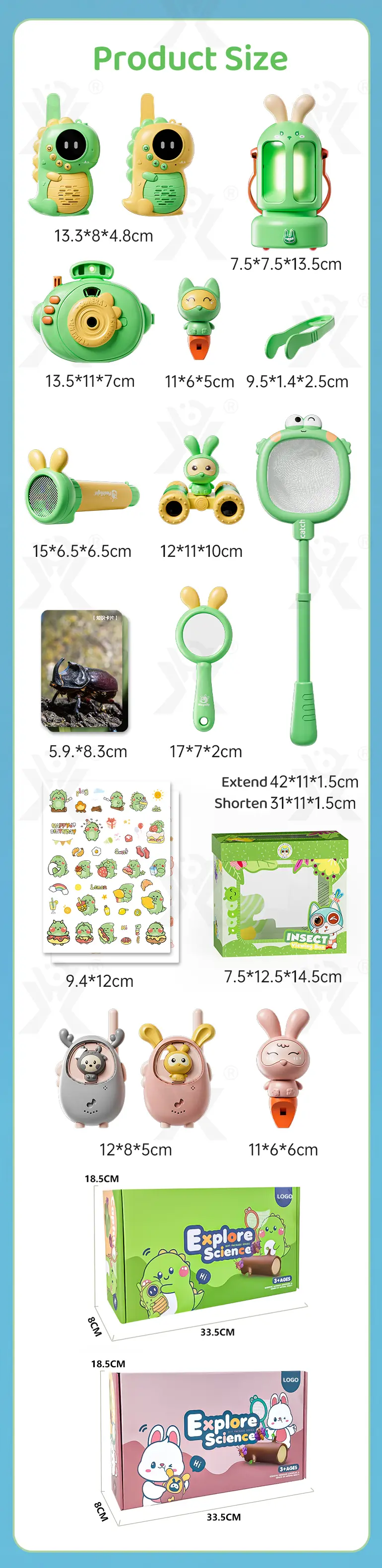 Complete 12-in-1 Outdoor Diy Exploration Set (TB-4469319) — illustrated product details, panel 16