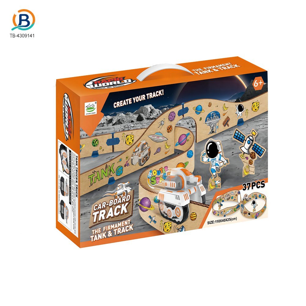 Panzer-Spielbahn aus Karton zum Selbstbauen (TB-4309141) – Produktfoto 3