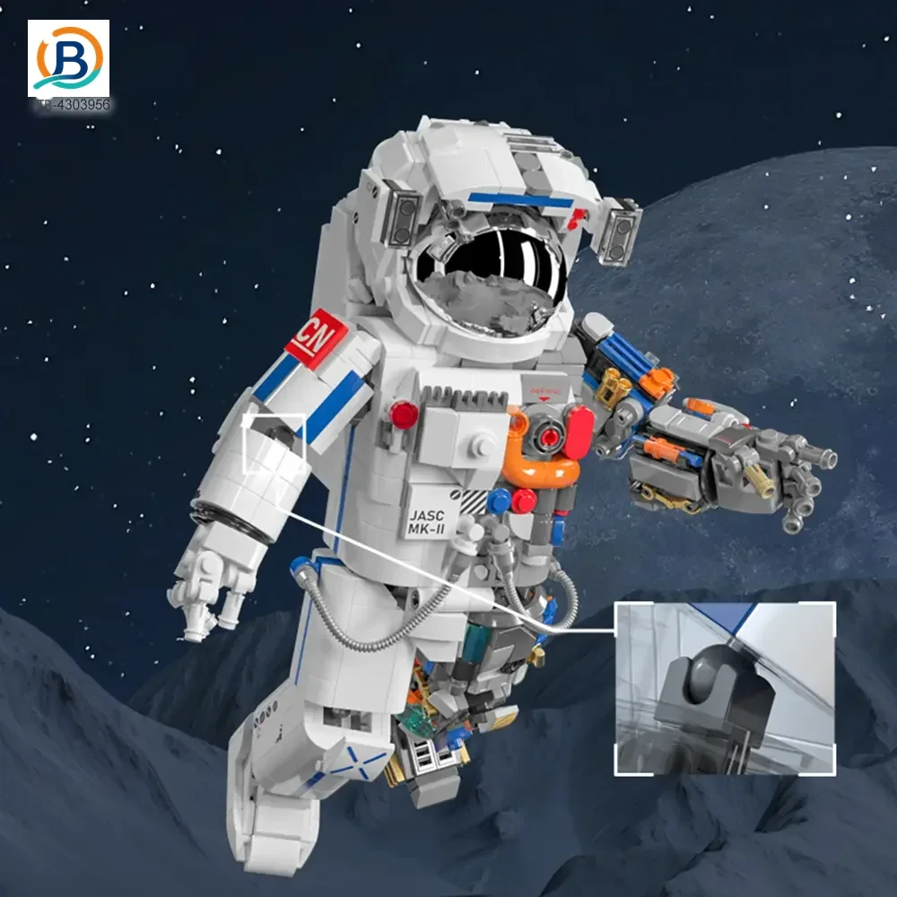 Astronaut Model Toy with Movable Joints & Electroplated Helmet (TB-4303956) — product photograph 3
