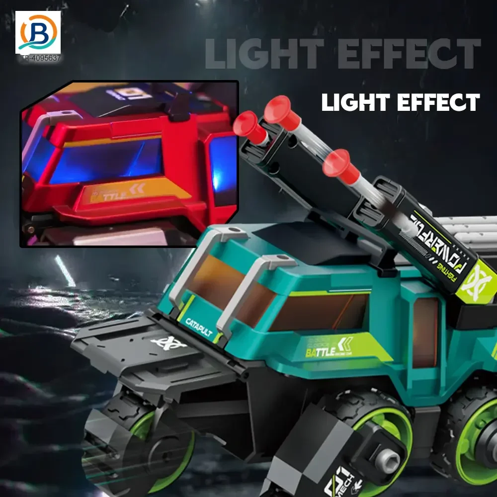 Diecast Ejection 2-in-1 Chariot with Deformation, Lights, and Battle Play (TB-4095637) — product photograph 4