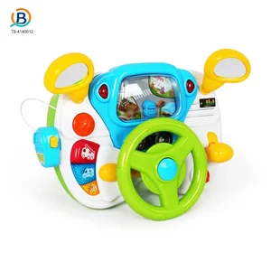 Wholesale Kids Driving Simulator Toy with Steering Wheel, Gear Shift & Realistic Road Scene