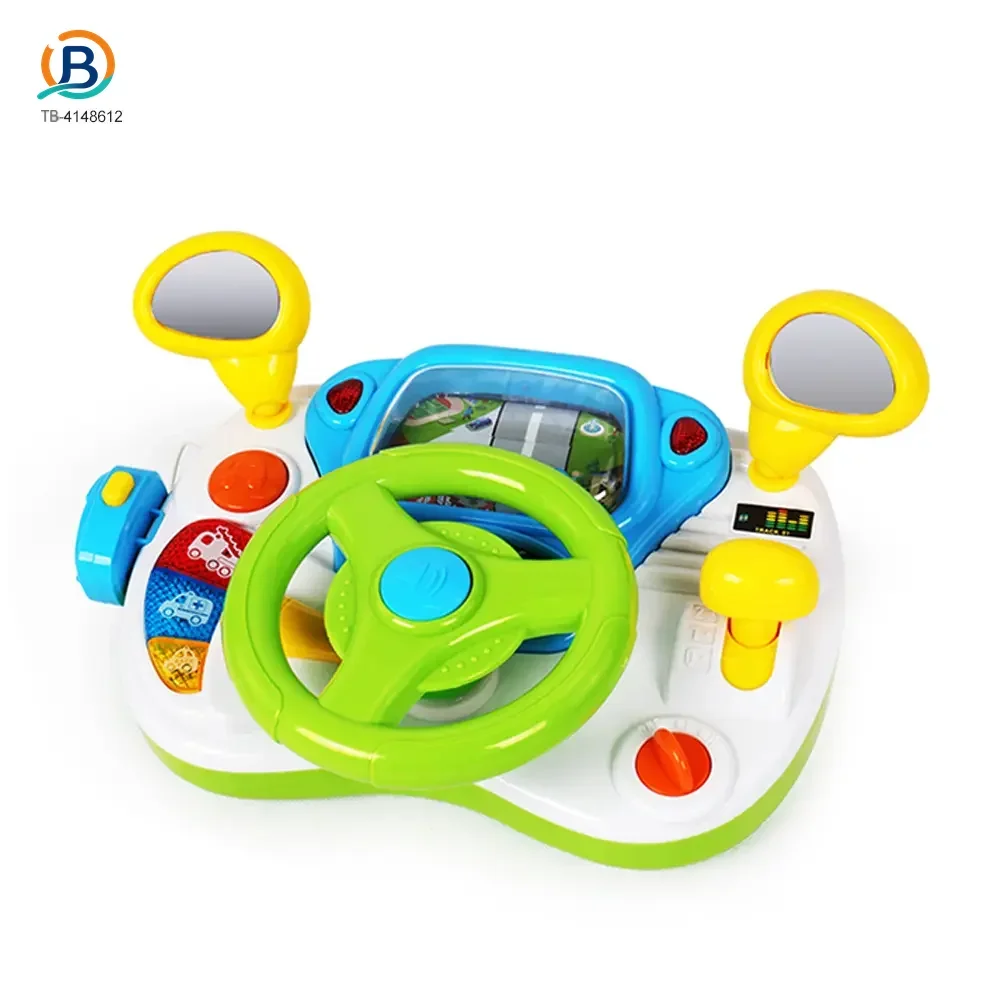 Kids Driving Simulator Toy with Steering Wheel, Gear Shift & Realistic Road Scene (TB-4148612) — product photograph 2