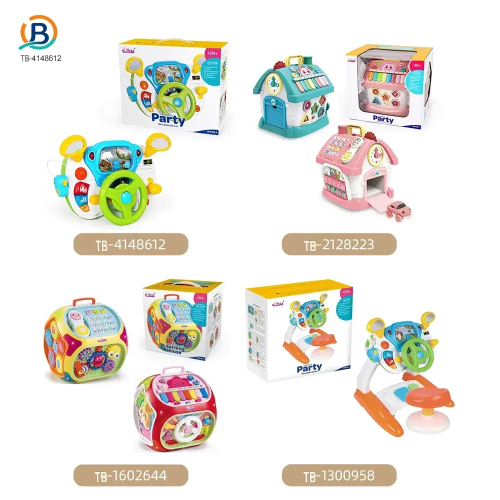 Kids Driving Simulator Toy with Steering Wheel, Gear Shift & Realistic Road Scene (TB-4148612) — product photograph 5