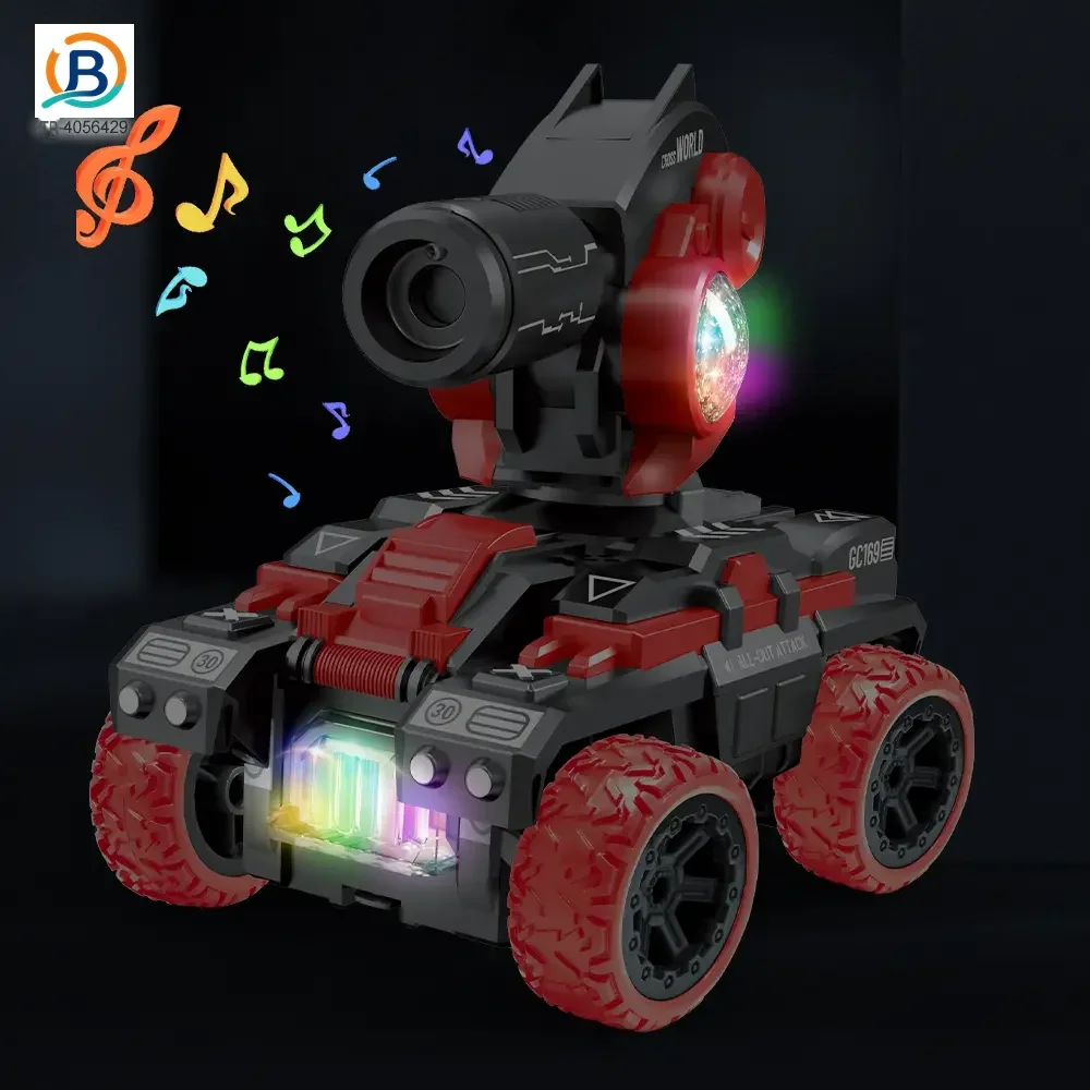 Remote Control Spray Tank Toy with 360° Turret, Mist Effect, and Battle Mode (TB-4056429) — product photograph 4
