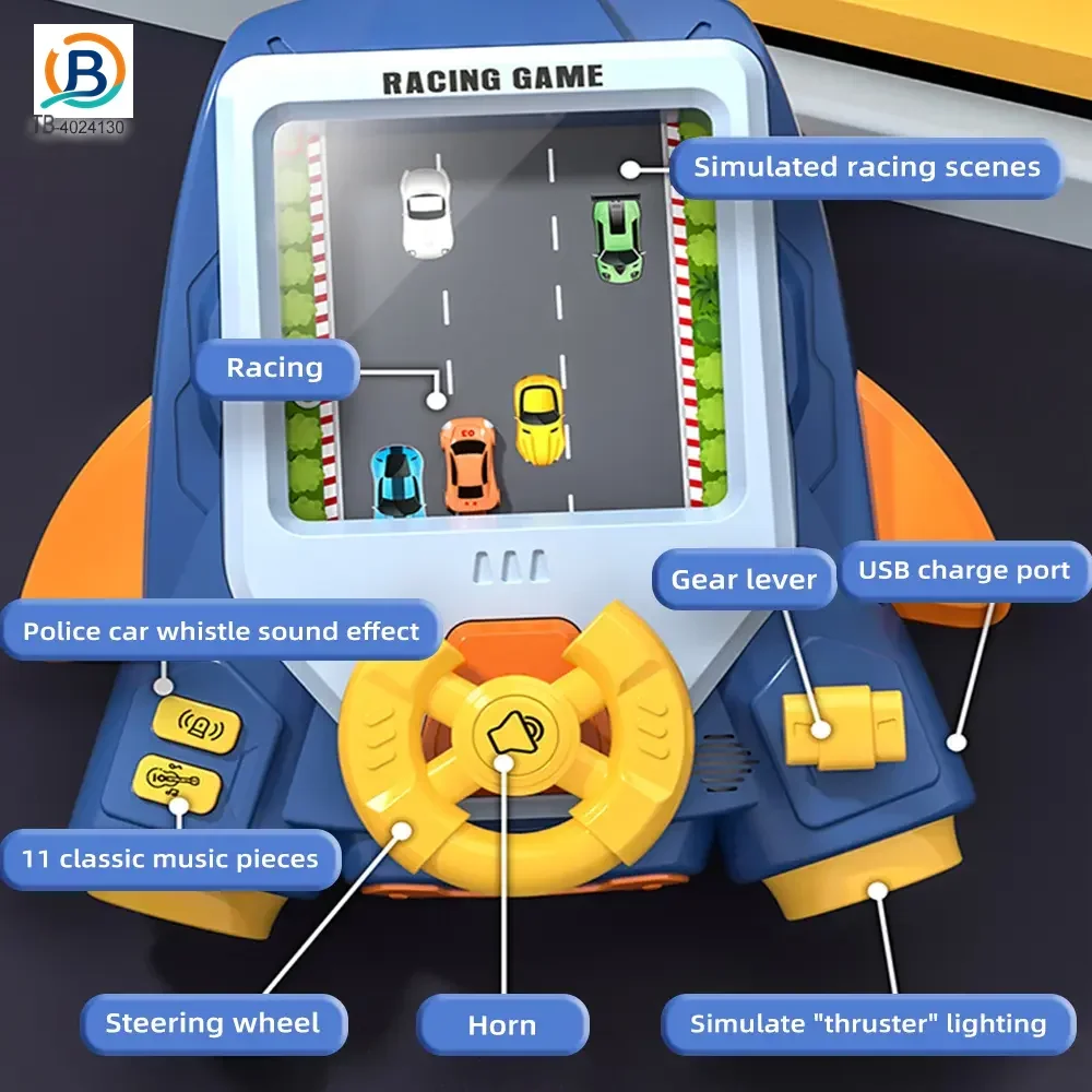 2-in-1 Driving & Space Flight Simulation Toy with Lights, Sounds, and Interactive Controls (TB-4024130) — product photograph 4