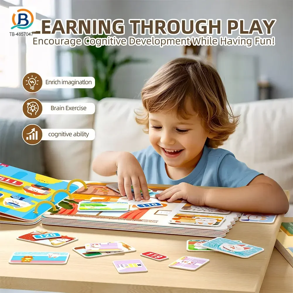 Magic Sticker Book for Kids with Four Learning Themes & Reusable Design (TB-4857047) — product photograph 3