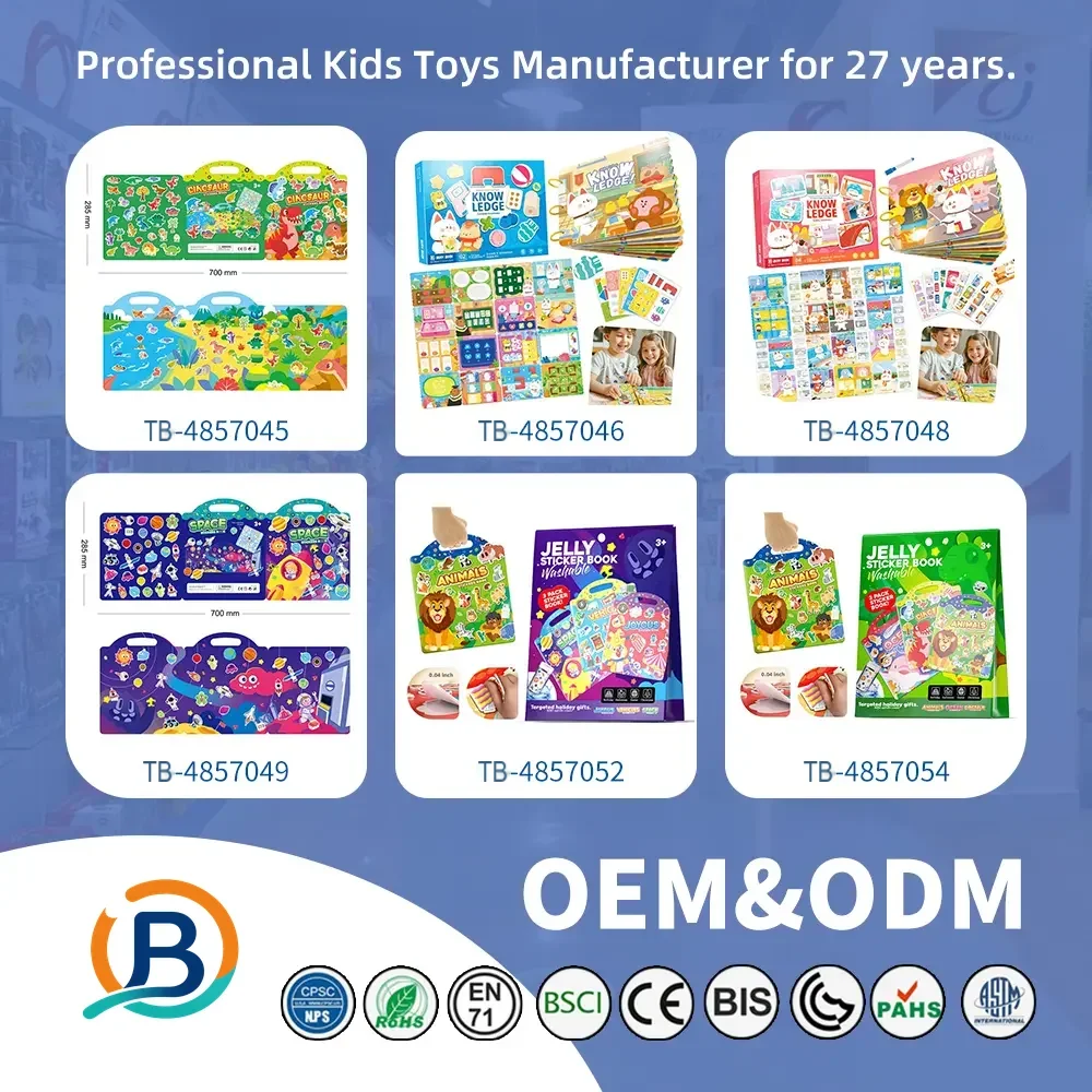 Magic Sticker Book for Kids with Four Learning Themes & Reusable Design (TB-4857047) — product photograph 7