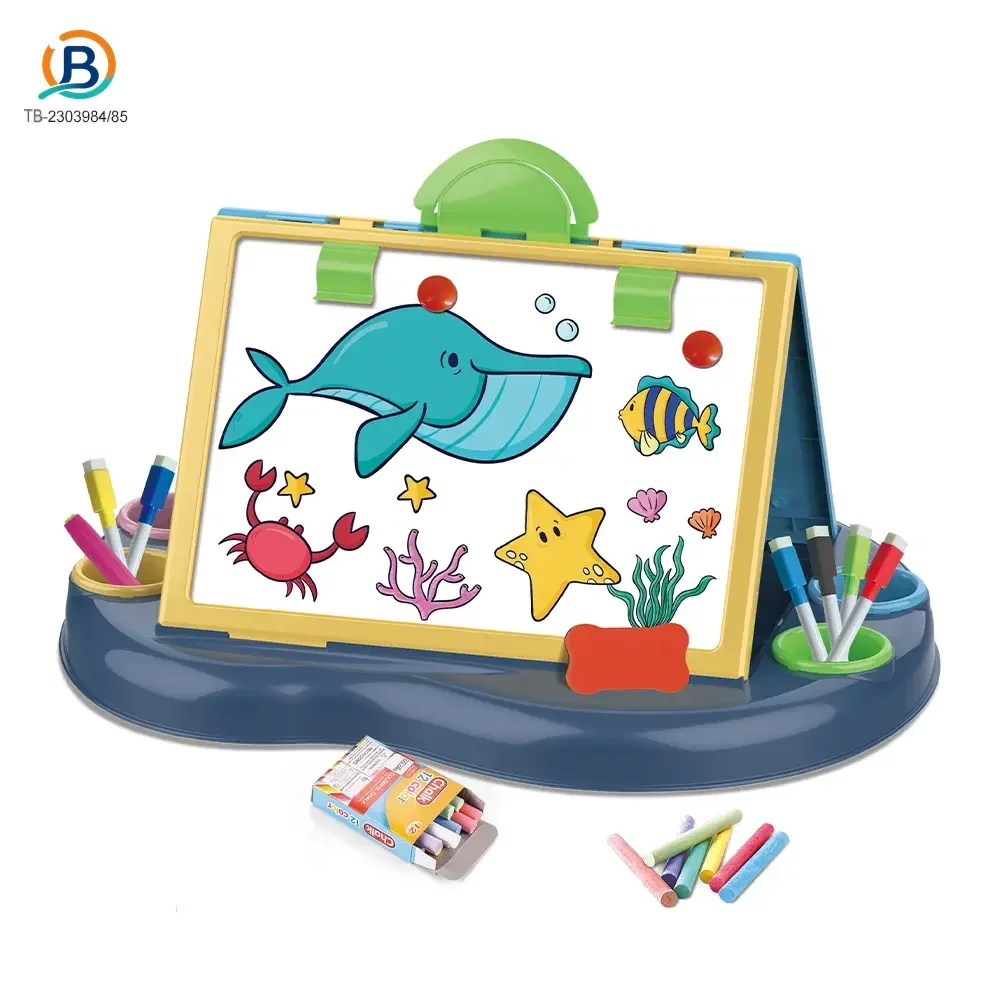 Kids Dual-Sided Painting Table with Chalkboard & Whiteboard (TB-2303984) — product photograph 1