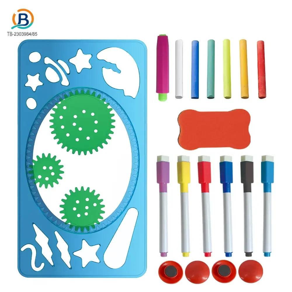 Kids Dual-Sided Painting Table with Chalkboard & Whiteboard (TB-2303984) — product photograph 2