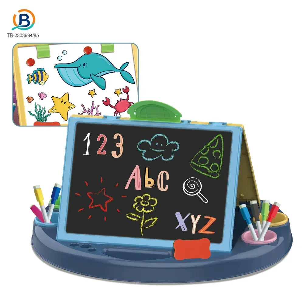 Kids Dual-Sided Painting Table with Chalkboard & Whiteboard (TB-2303984) — product photograph 4