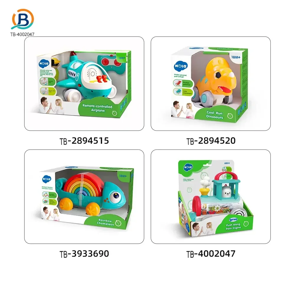 Push-Pull Small Train Toy With Smoke, Gears & Rotating Bead (TB-4002047) — product photograph 5