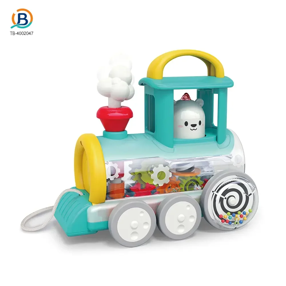Push-Pull Small Train Toy With Smoke, Gears & Rotating Bead (TB-4002047) — product photograph 7