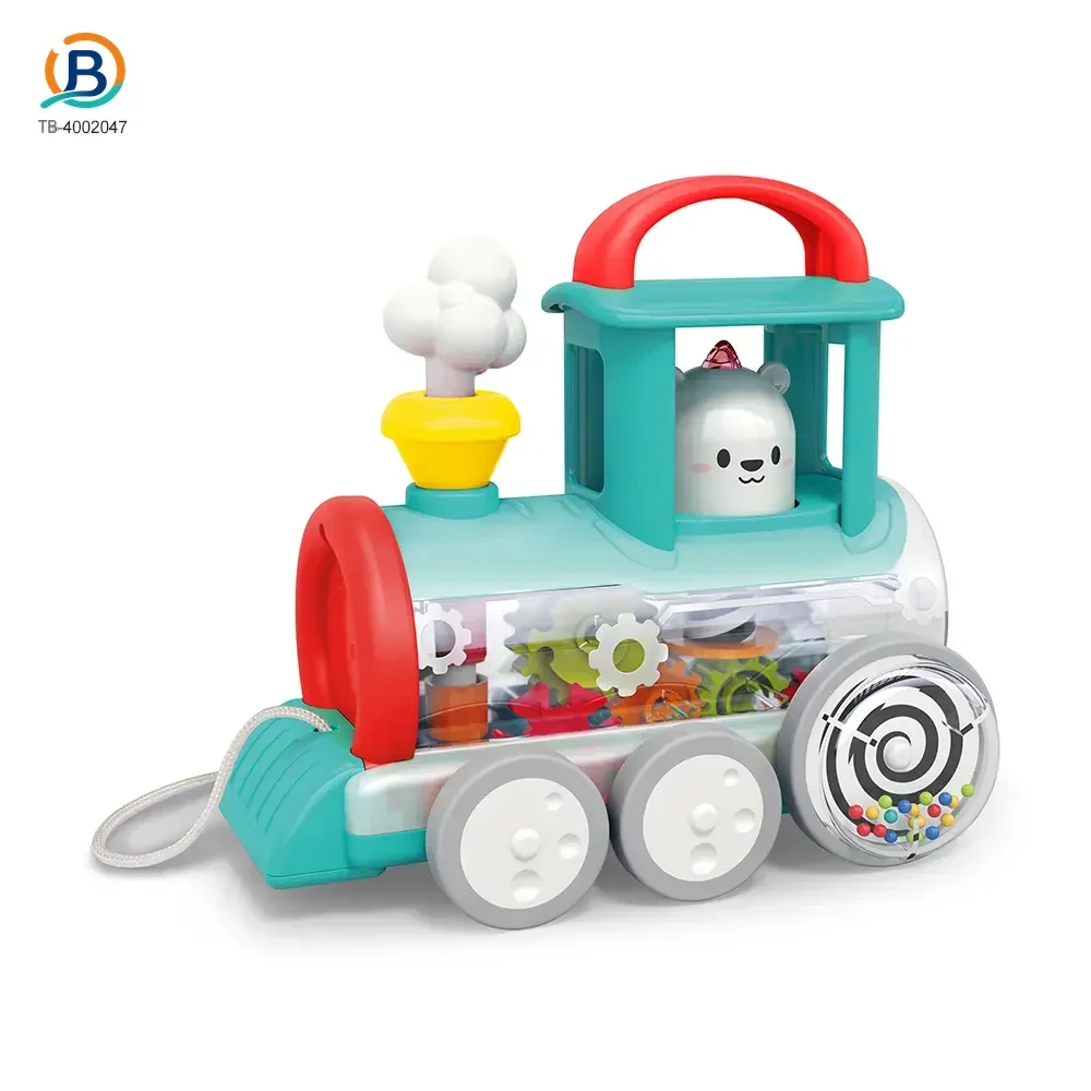 Push-Pull Small Train Toy With Smoke, Gears & Rotating Bead (TB-4002047) — product photograph 8