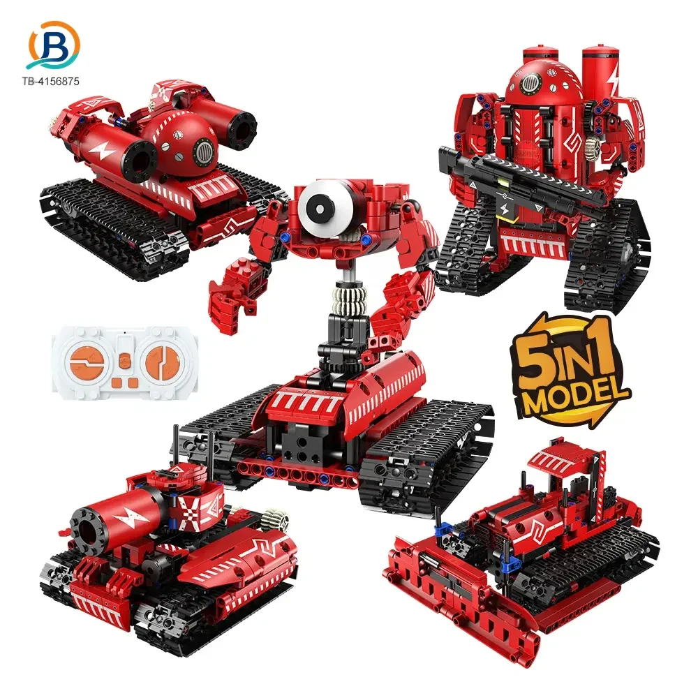 5-in-1 Programming Electric Robot with RC/APP Control & Transformable Models (TB-4156875) — product photograph 1