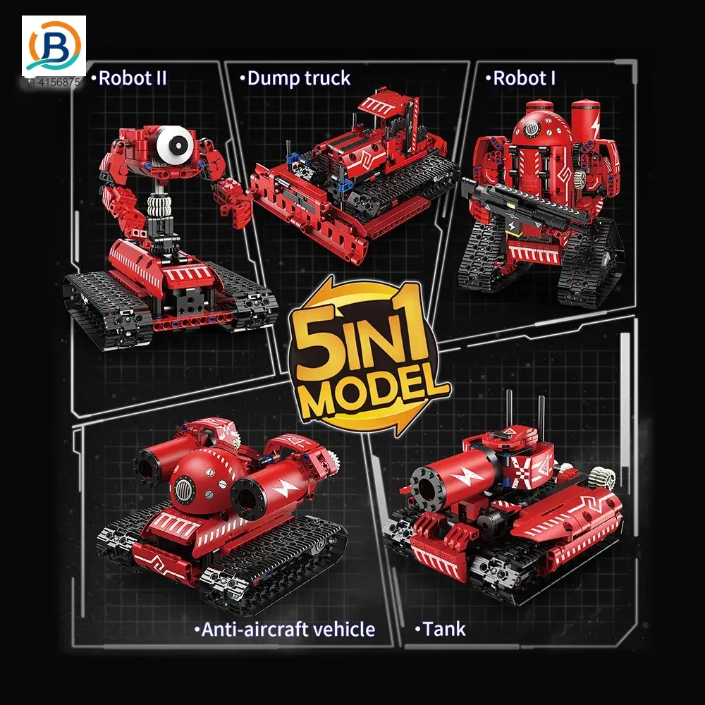 5-in-1 Programming Electric Robot with RC/APP Control & Transformable Models (TB-4156875) — product photograph 3