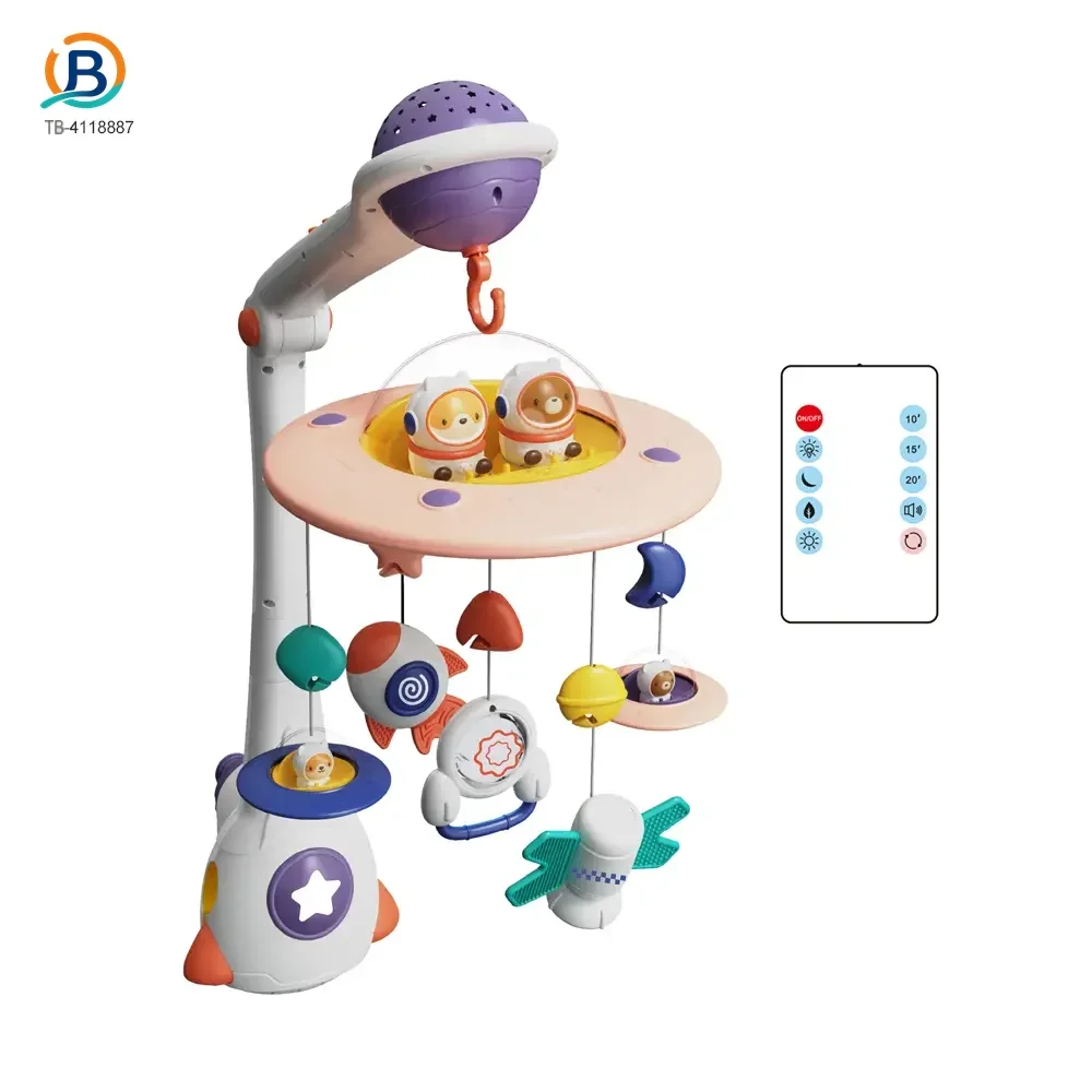 Soothing Space Bed Bell with Star Projection, Music, and Rotating Pendant (TB-4118887) — product photograph 1