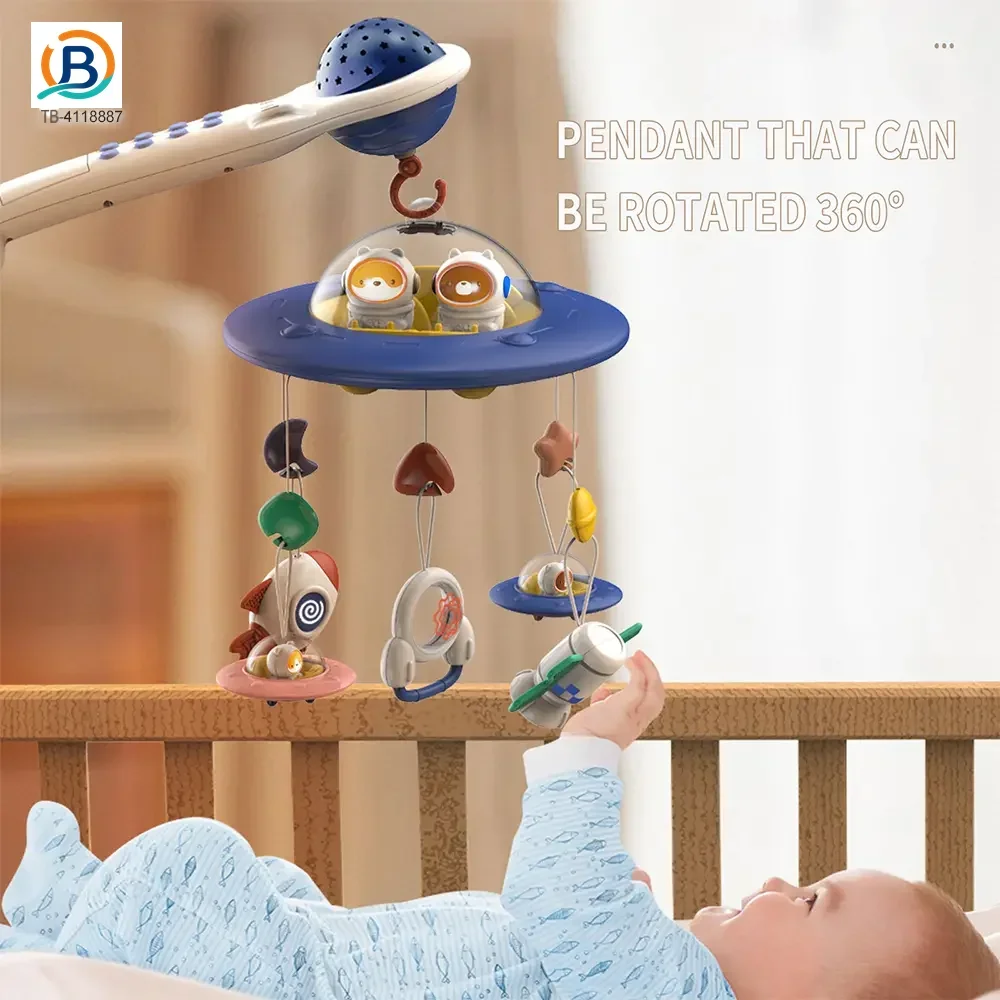 Soothing Space Bed Bell with Star Projection, Music, and Rotating Pendant (TB-4118887) — product photograph 3