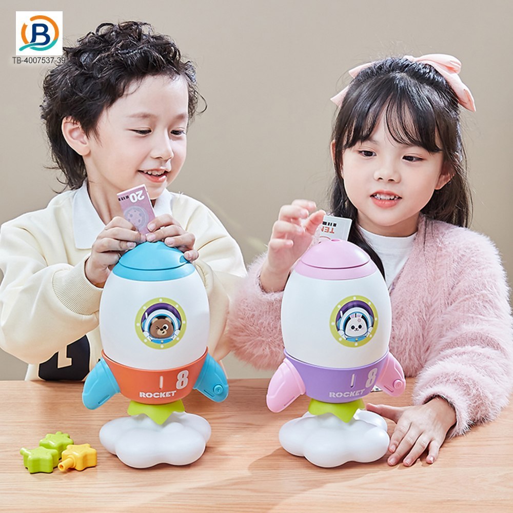 Rocket Piggy Bank Toy with Night Light (TB-4007537) — product photograph 5