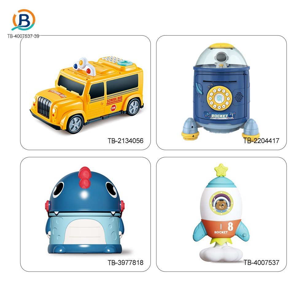 Rocket Piggy Bank Toy with Night Light (TB-4007537) — product photograph 8