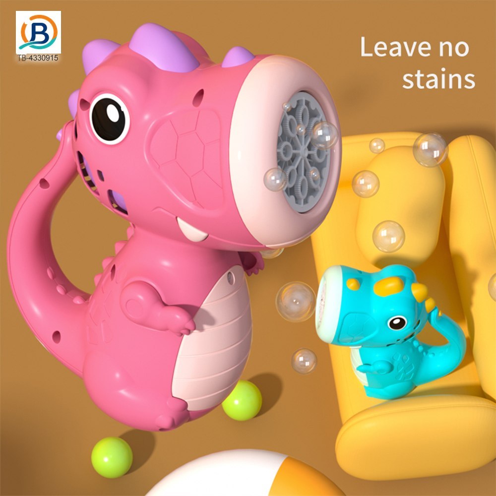 Cute Dinosaur Bubble Machine with Lights & Music (TB-4330915) — product photograph 3