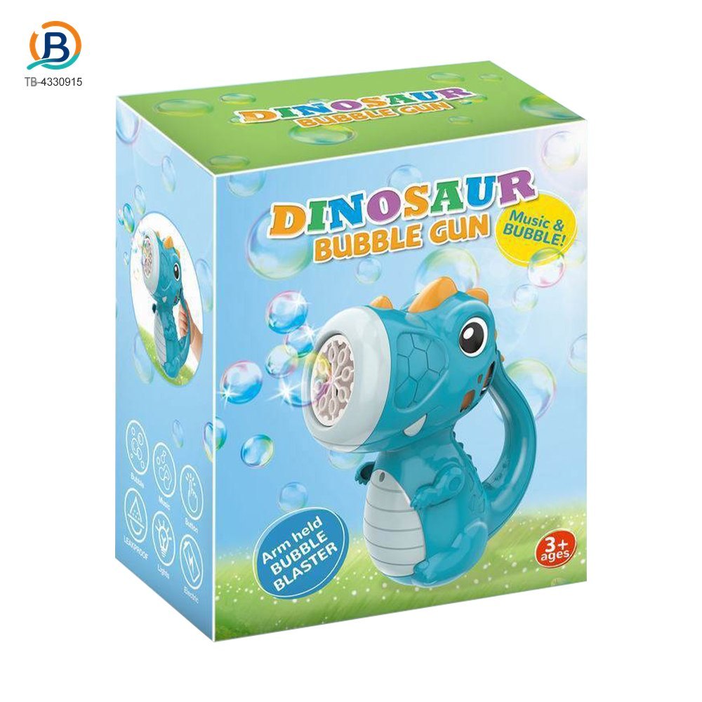 Cute Dinosaur Bubble Machine with Lights & Music (TB-4330915) — product photograph 6