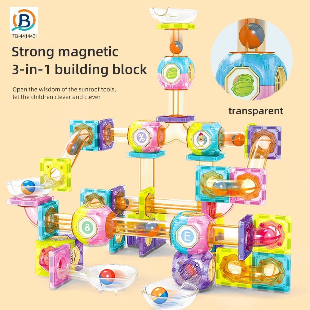 Transparent 3-in-1 Magnetic Building Blocks (TB-4414431) — product photograph 1