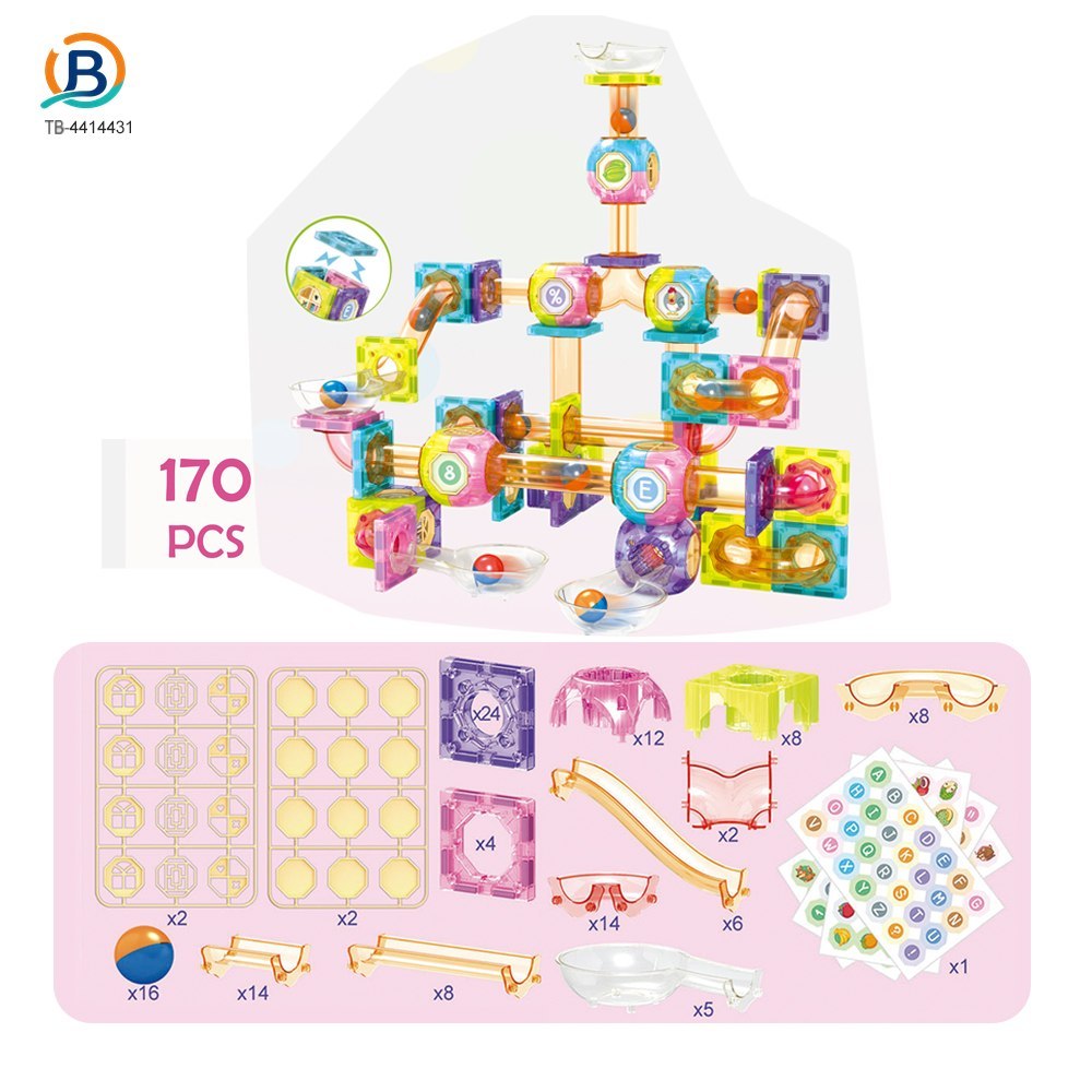 Transparent 3-in-1 Magnetic Building Blocks (TB-4414431) — product photograph 3