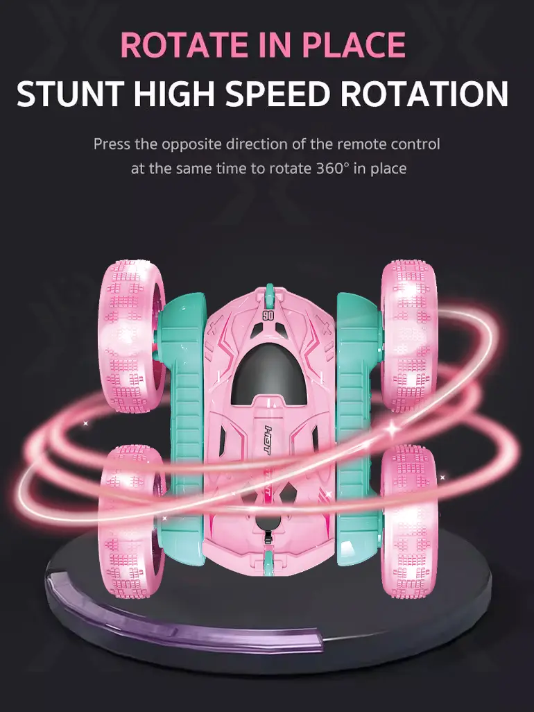 2.4G Remote Control Stunt Car, RC Toy (TB-4937407) — illustrated product details, panel 2