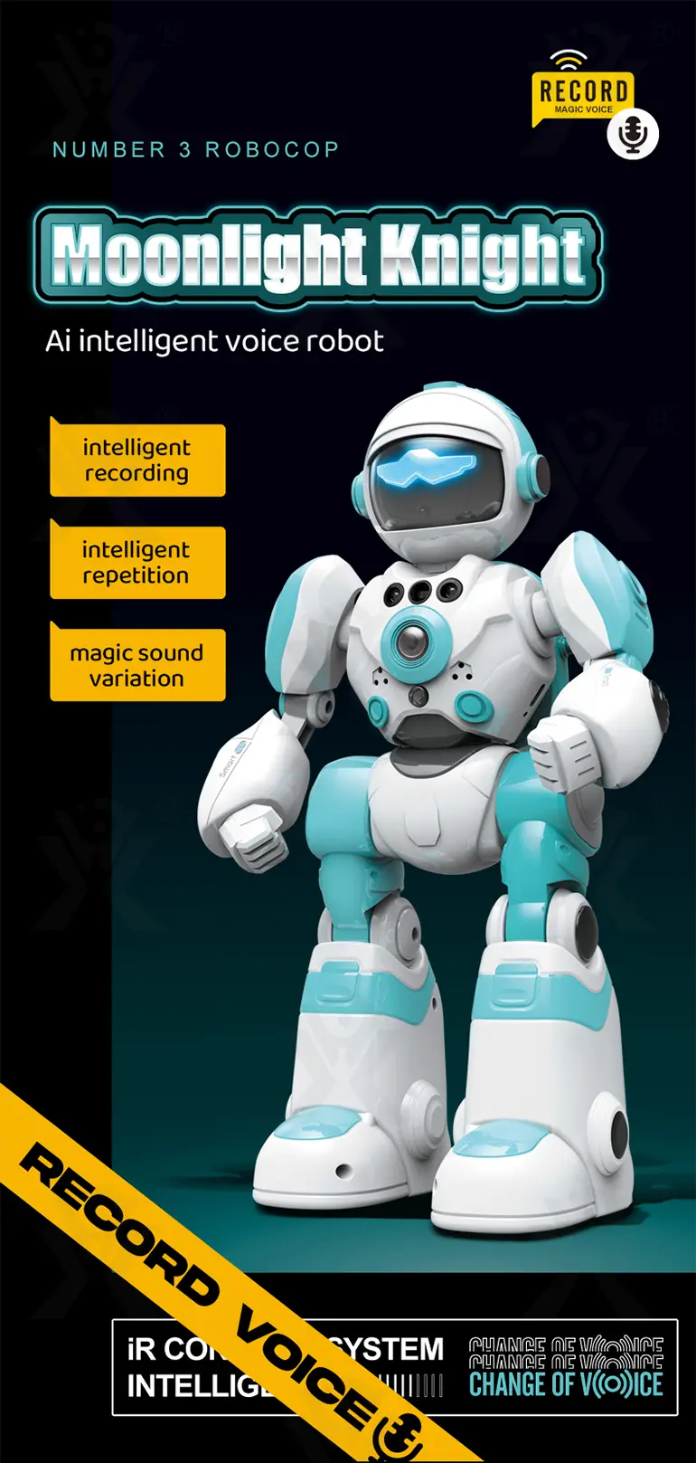 Intelligent Voice Robot Toy In Bulk, RC Control, AI Robot Toy (TB-4162532) — illustrated product details, panel 1