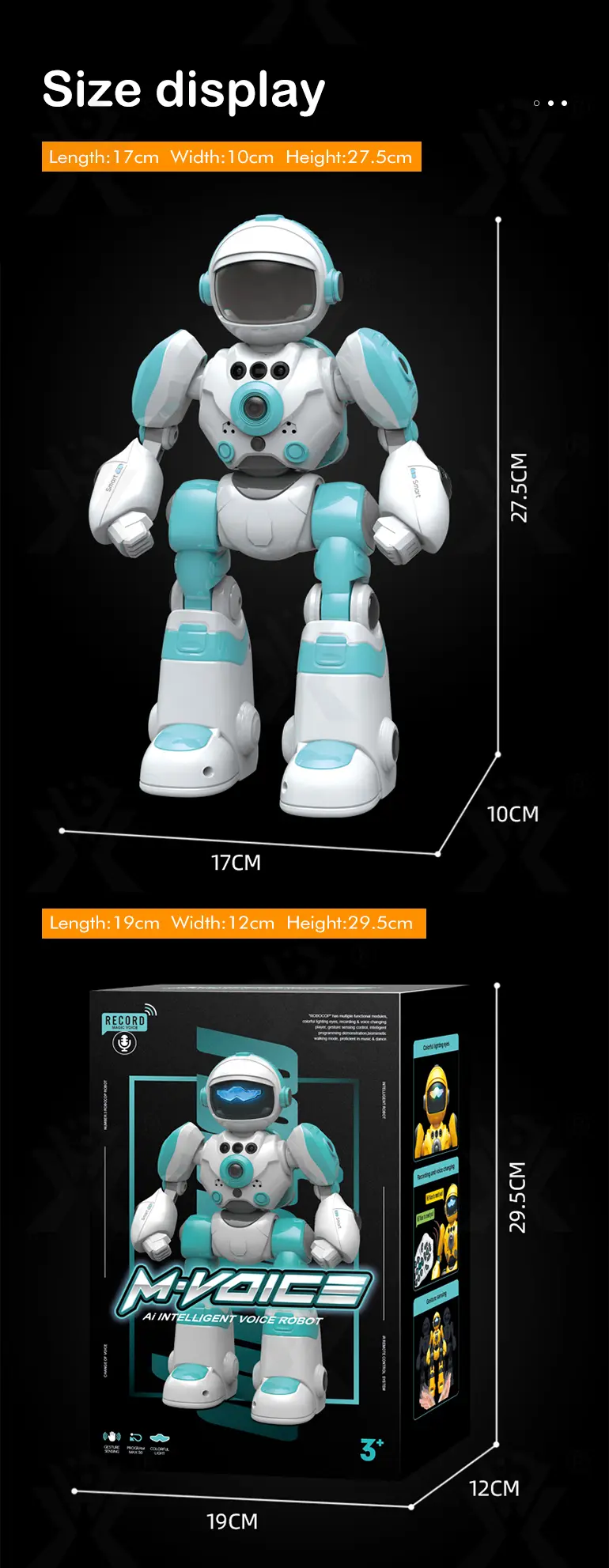 Intelligent Voice Robot Toy In Bulk, RC Control, AI Robot Toy (TB-4162532) — illustrated product details, panel 10